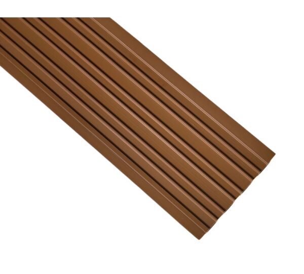 Revestimiento Pared Wall Panel PVC WPC Exterior 2.9m X 22cm - Café Oscuro - Imagen 4