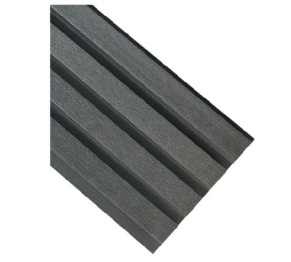Revestimiento Pared Wall Panel PVC WPC Exterior 2.9m X 22cm - Gris Oscuro