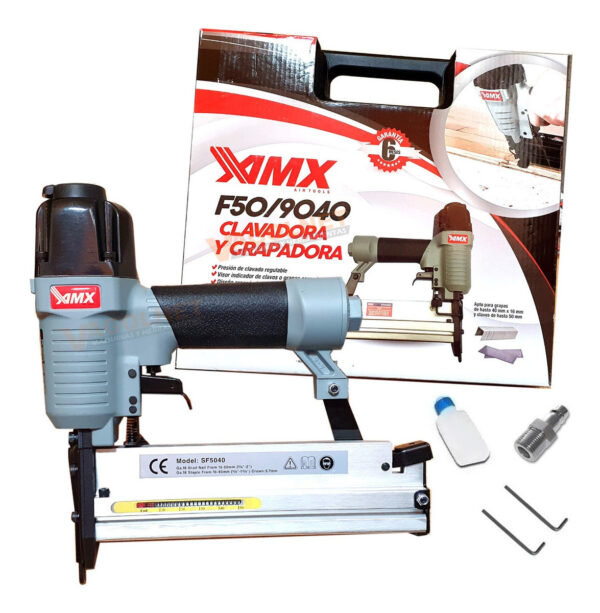 Clavadora Engrampadora Neumatica 2 En 1 F50/9040 Airmax