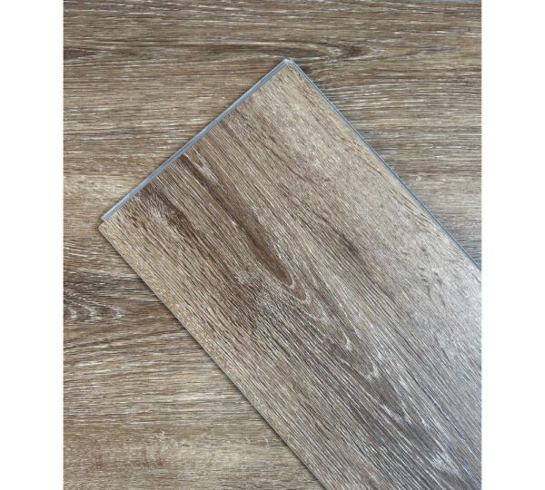 Piso Flotante Vinílico SPC/PVC 6mm (5+1mm - IXPE) Alto Tránsito - Marrón Castaño