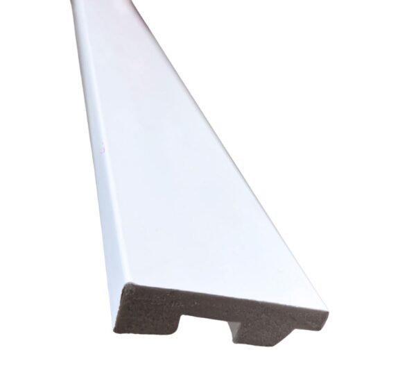 Zocalo PVC EPS Poliestireno Expandido Recto 60 x 15 mm Liston 200 cm - Imagen 2