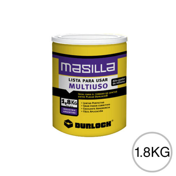 Masilla Durlock Lista Para Usar 1.8 Kg