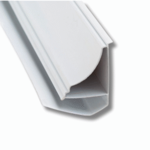 Perfil borde superior PVC Blanco 3 mts